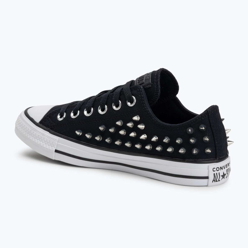 Chuck Taylor All Star Studded schwarz/silbern/weiß Kinderturnschuhe 3