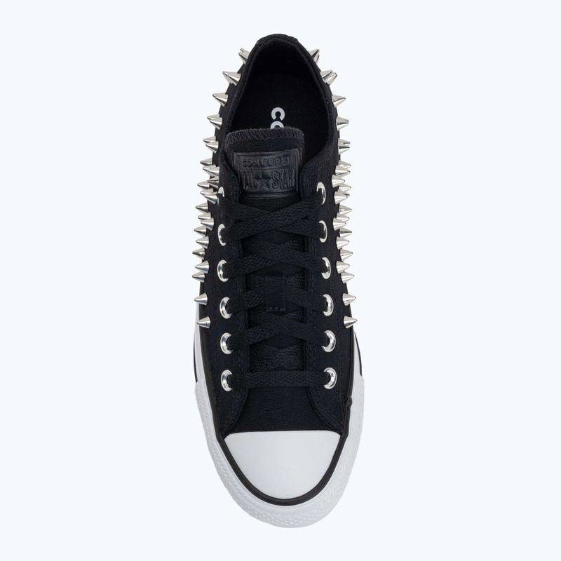 Chuck Taylor All Star Studded schwarz/silbern/weiß Kinderturnschuhe 5