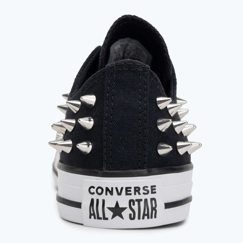 Chuck Taylor All Star Studded schwarz/silbern/weiß Kinderturnschuhe 6