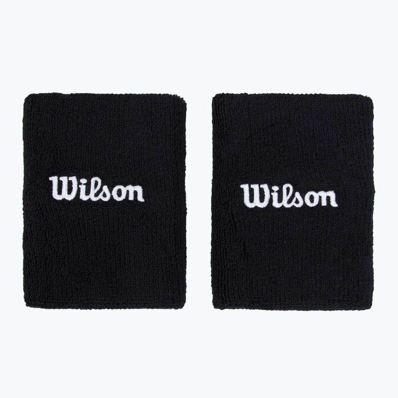 Handgelenk-Band Wilson Wide Terry Wristband 2 Stk. black 2