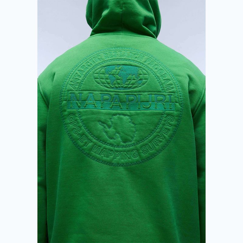 Herren Napapijri B-Kander Sweatshirt mit Kapuze grün kelly 5