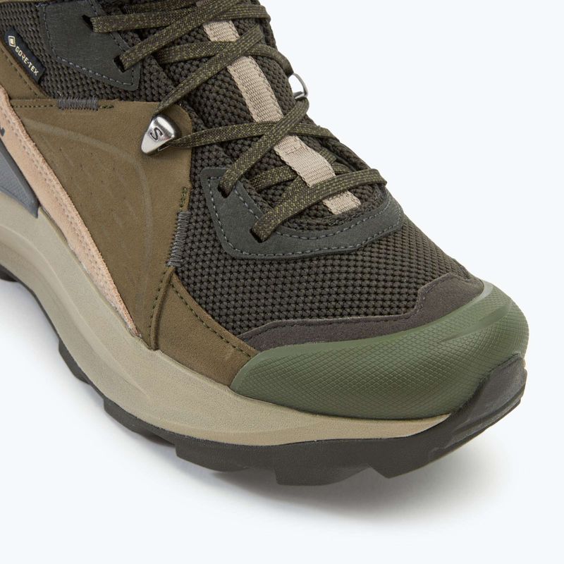 Salomon Elixir Mid GTX Herren Wanderschuhe Torf/Vintage khaki/Castlerock 7
