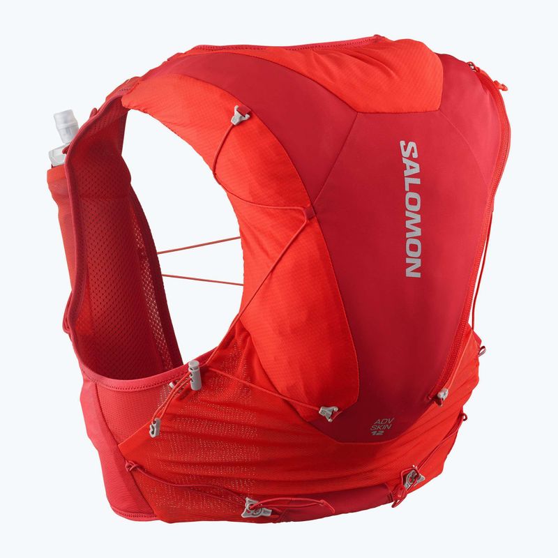 Laufweste Salomon ADV SKIN 12 Set flame scarlet/haude red 2