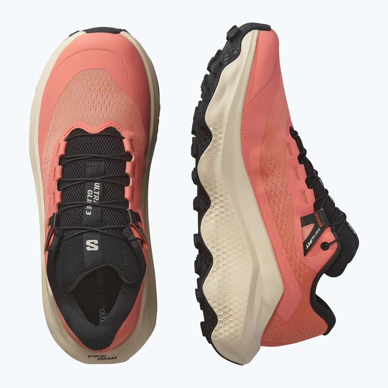 Damen-Laufschuhe Salomon Ultra Glide 3 fusion coral/tender peach/schwarz 8