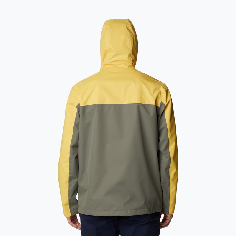 Columbia Herren Hikebound Regenjacke gelb-grün 1988621 2
