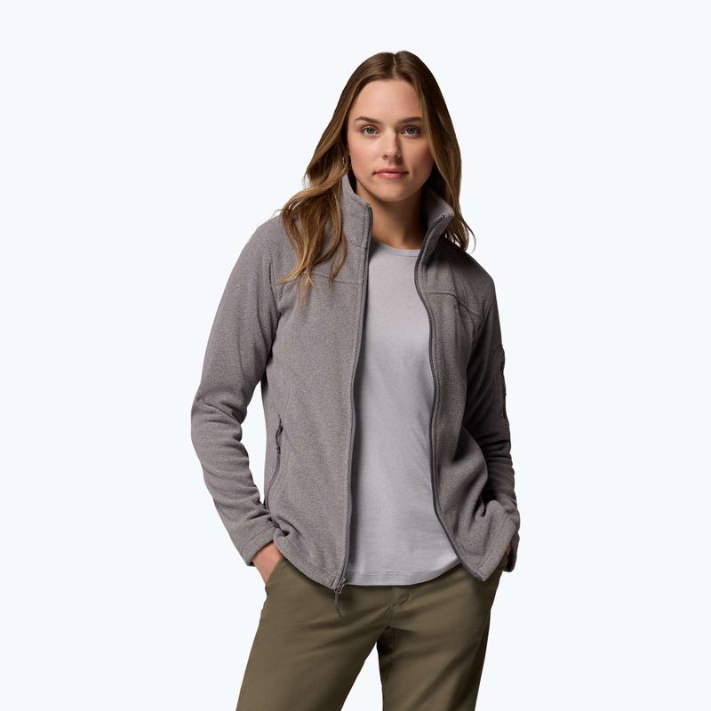 Damen-Fleecejacke Columbia Fast Trek II City Grey Heather/City Grey 5