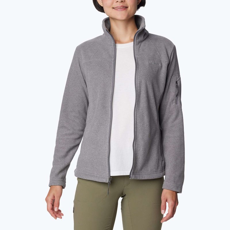 Damen-Fleecejacke Columbia Fast Trek II City Grey Heather/City Grey 6