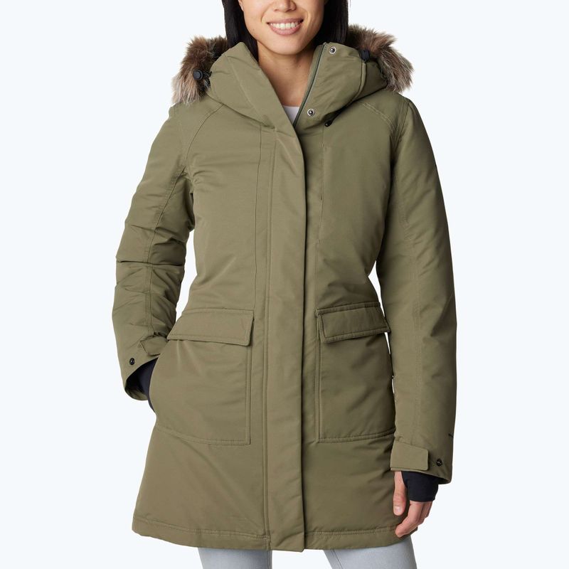 Gefütterter Mantel Damen Columbia Little Si II Ins Paarka stone green