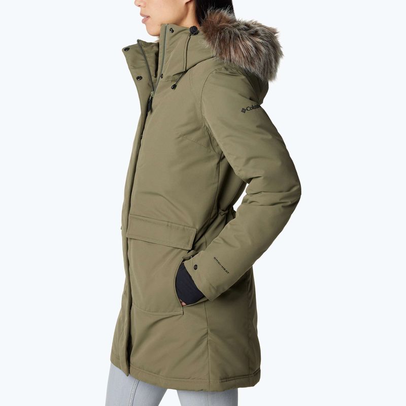Gefütterter Mantel Damen Columbia Little Si II Ins Paarka stone green 3