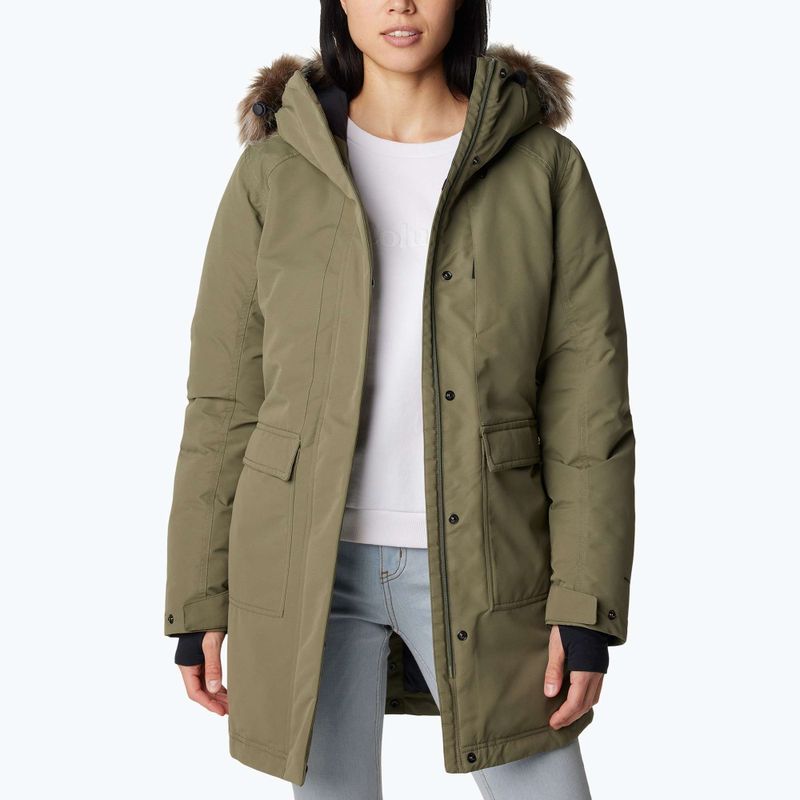 Gefütterter Mantel Damen Columbia Little Si II Ins Paarka stone green 4