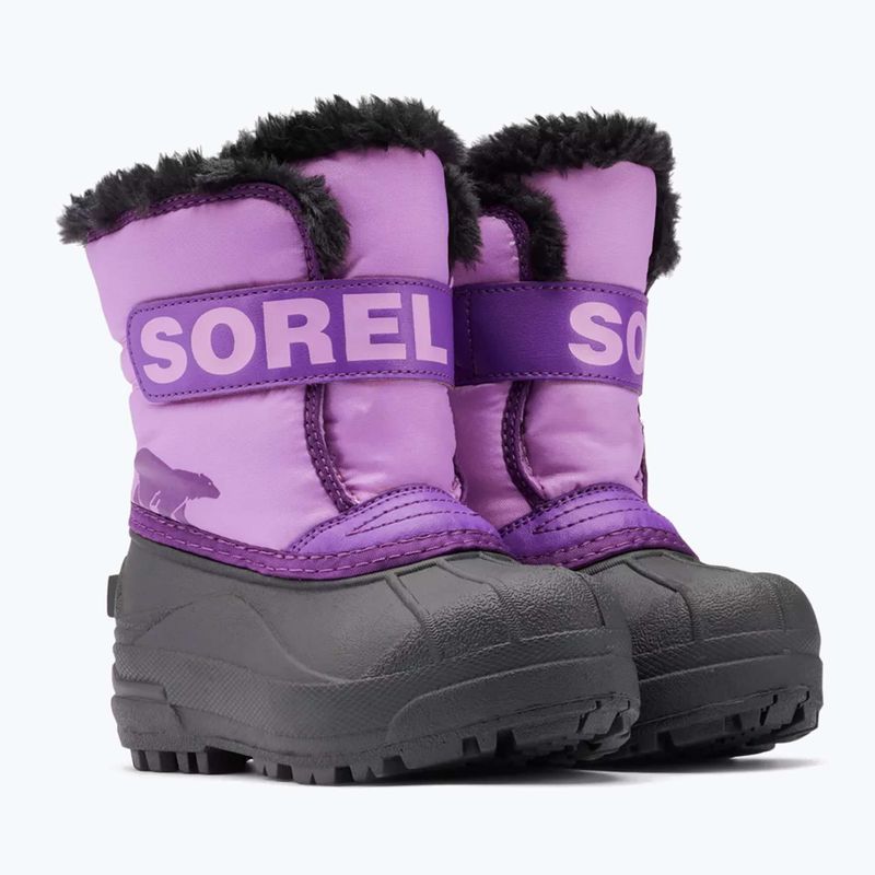 Sorel Childrens Snow Commander gumdrop/lila violett Schneestiefel 8