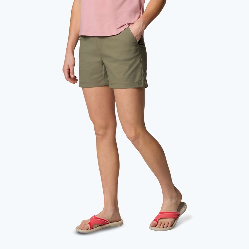 Trekking Shorts Damen Columbia Leslie Falls Short II stone green 4