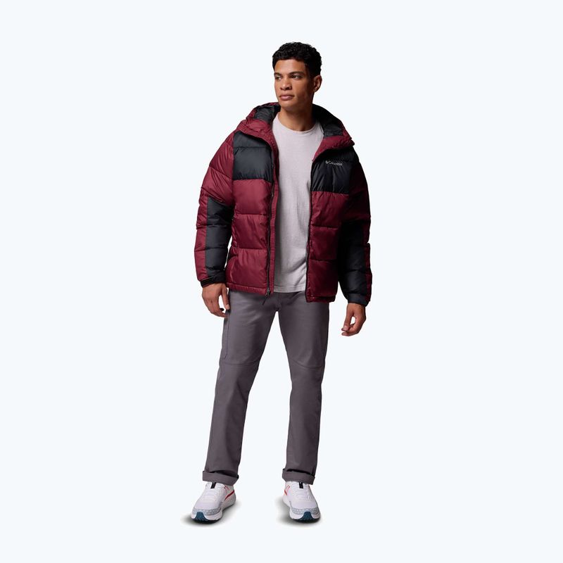 Gefütterte Jacke Herren Columbia Pike Lake II Hooded rich wine/black 2