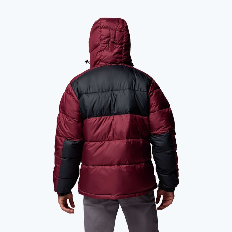 Gefütterte Jacke Herren Columbia Pike Lake II Hooded rich wine/black 3