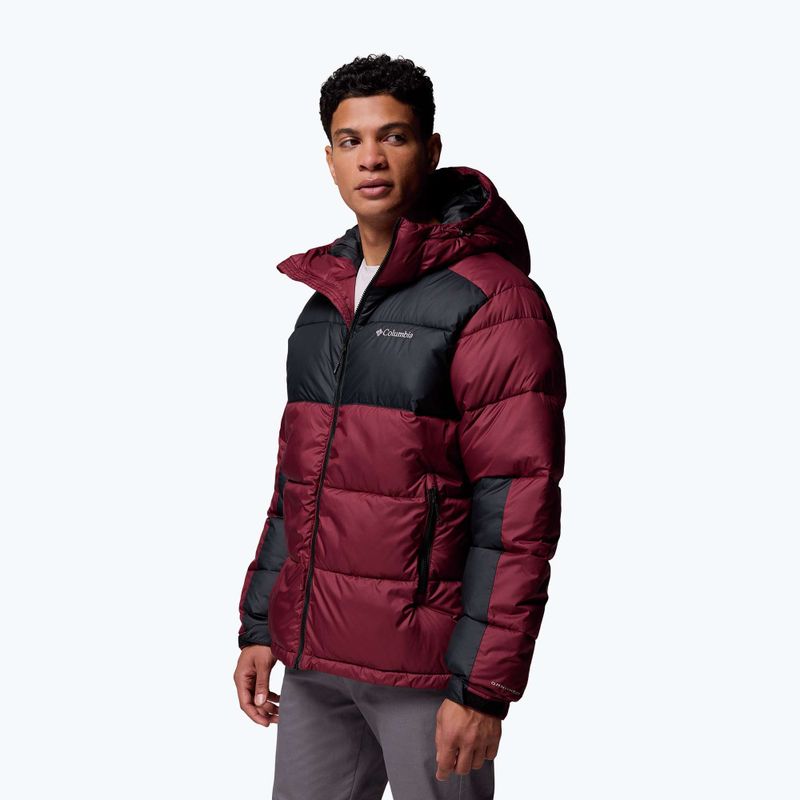Gefütterte Jacke Herren Columbia Pike Lake II Hooded rich wine/black 4