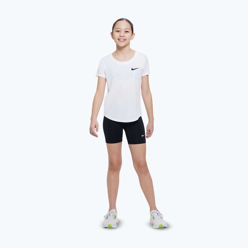 Kindershorts Nike Pro Dri-Fit 5" carbon black/white 2