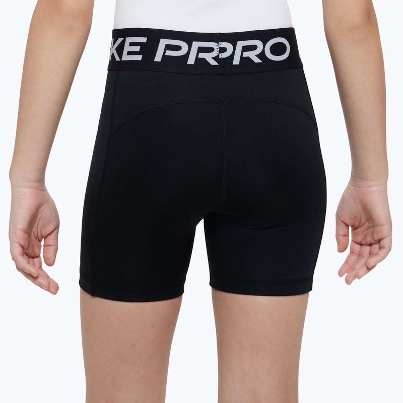 Kindershorts Nike Pro Dri-Fit 5" carbon black/white 4