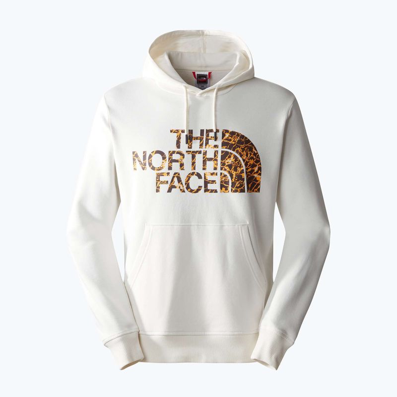Herren The North Face Standard Hoodie gardenia weiß/kohlenbraun Wasserverzerrung drucken 4