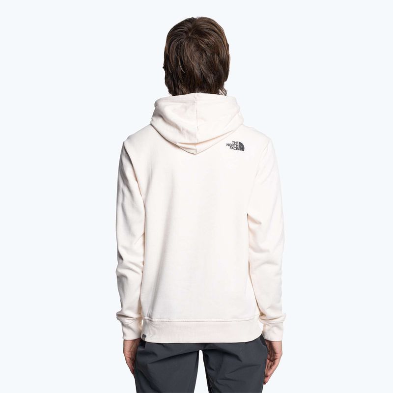 Herren The North Face Standard Hoodie gardenia weiß/kohlenbraun Wasserverzerrung drucken 2