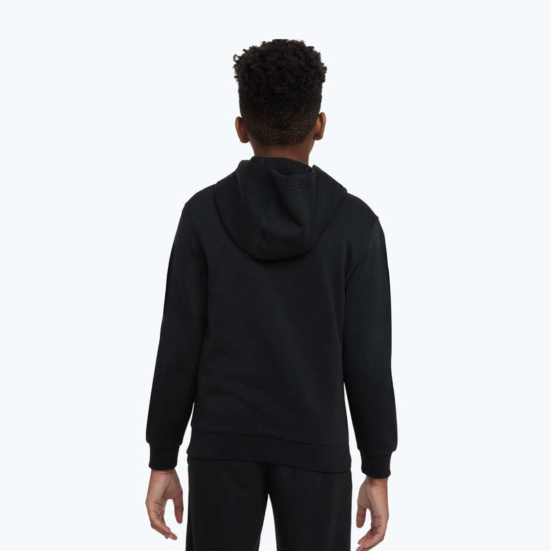 Kinder Nike Club Fleece Hoodie schwarz/weiss 6