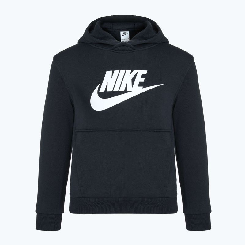 Kinder Nike Club Fleece Hoodie schwarz/weiss 8