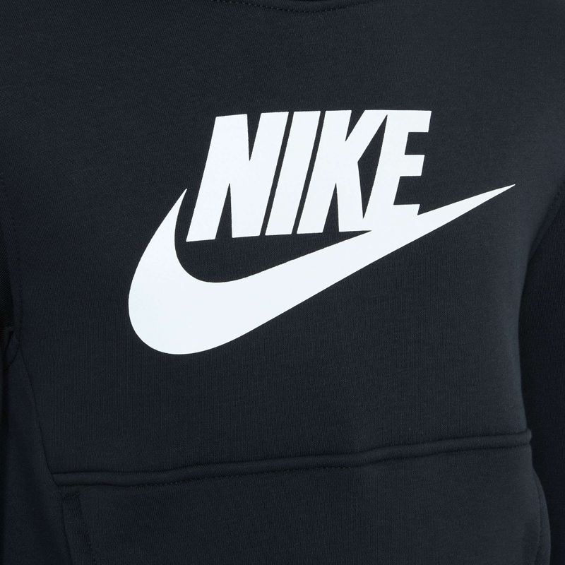 Kinder Nike Club Fleece Hoodie schwarz/weiss 10