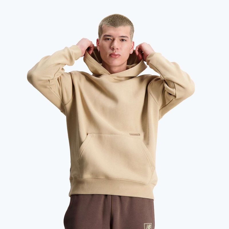 Herren New Balance Essentials Winter Hoodie Weihrauch Sweatshirt 3