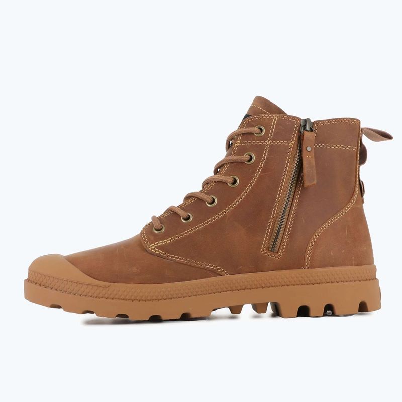 Palladium Pampa Zip Lth Legacy mahagonifarben Stiefel 10