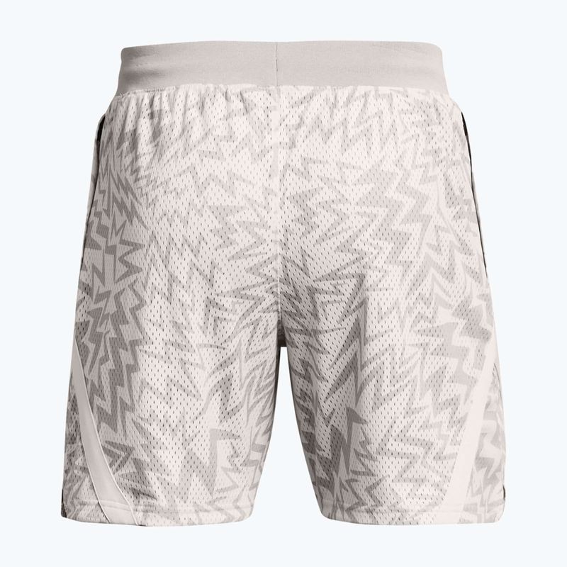 Unter Armour Curry Mesh Short Männer Basketball-Shorts weiß Ton/Mod grau 3