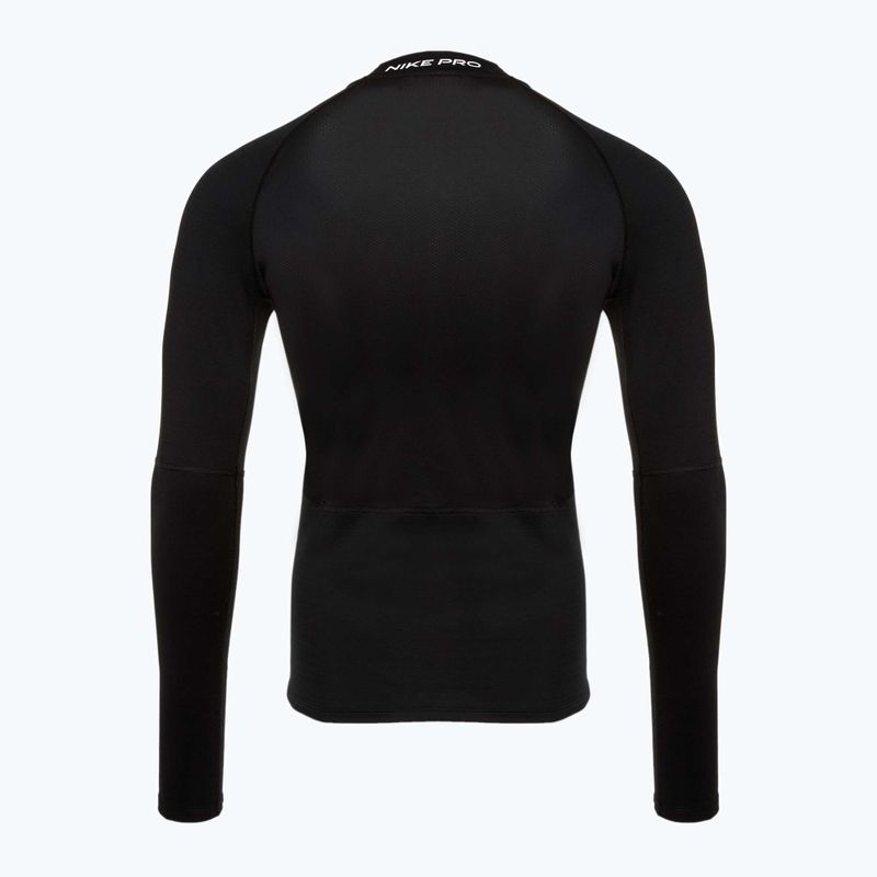 Training Longsleeve Herren Nike Pro Dri-Fit Warm black/white 2