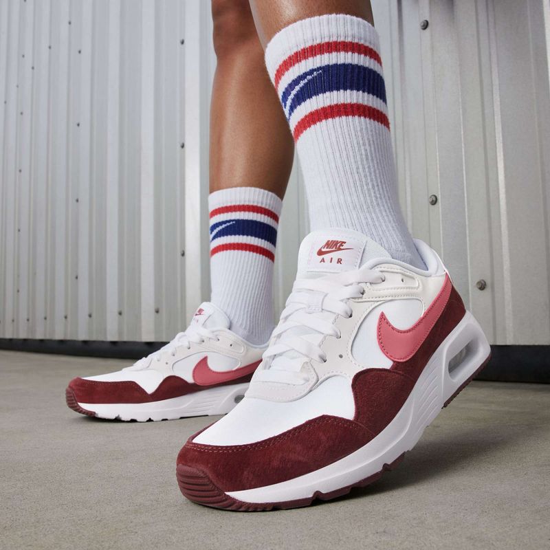 Damen-Sneaker Nike Air Max SC white/team red/adobe 10