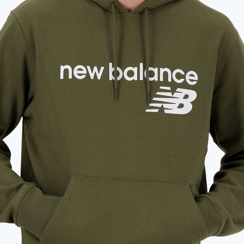 Herren New Balance Core Fleece Hoodie dunkel Moos 4