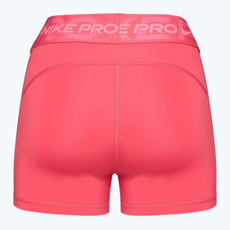 Trainings Shorts Damen Nike Pro Mid Rise 3" aster pink/pinksicle/hot punch/white 2