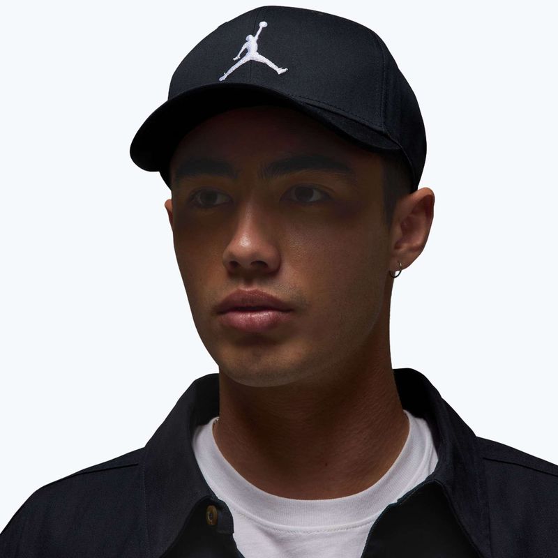 Basecap Jordan Rise Structured Curved-Bill schwarz/weiß 5