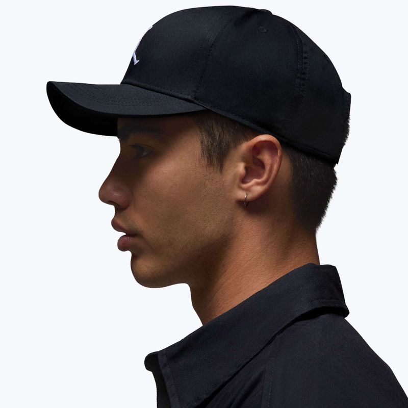 Basecap Jordan Rise Structured Curved-Bill schwarz/weiß 6