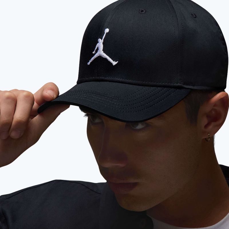 Basecap Jordan Rise Structured Curved-Bill schwarz/weiß 7