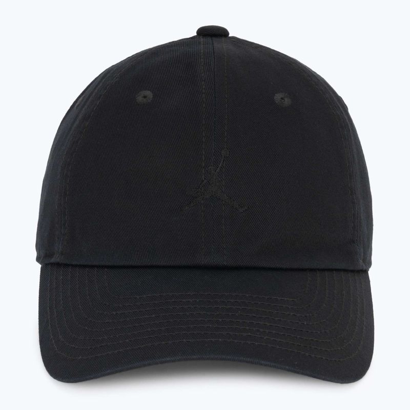 Baseballkappe Jordan Club Unstructured Curved-Bill schwarz/schwarz 2