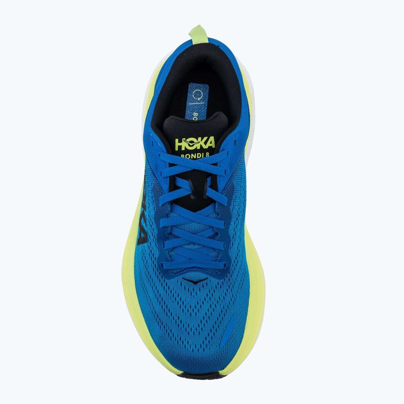 HOKA Bondi 8 electric cobalt/lettuce Herren Laufschuhe 5