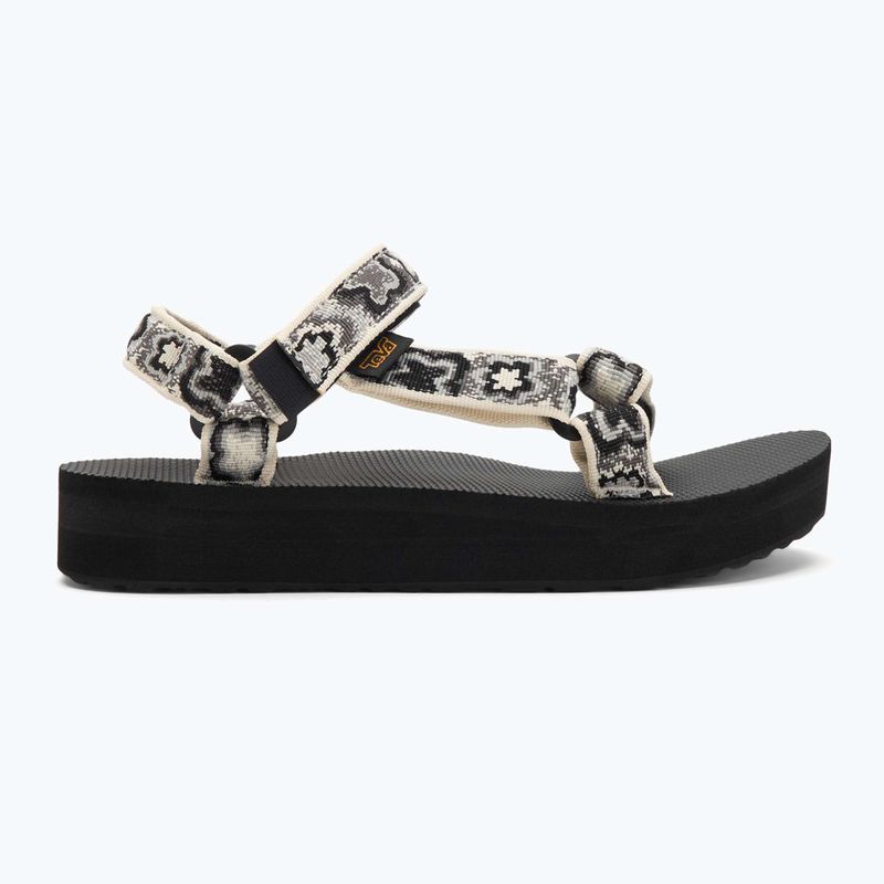 Teva Midform Universal Damen Sandalen neon floral schwarz / weiß 2