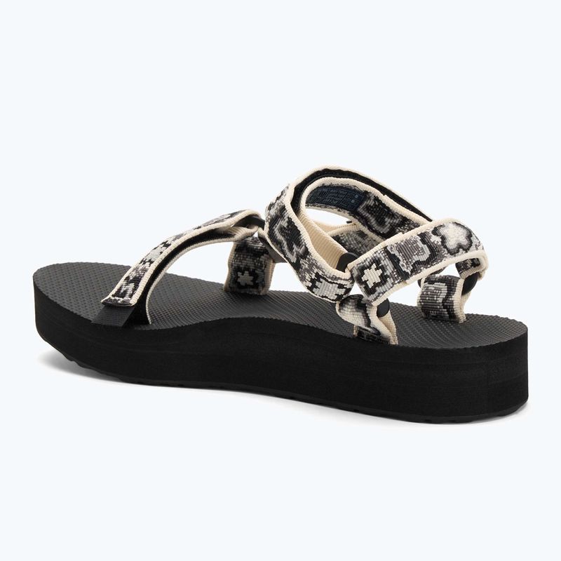 Teva Midform Universal Damen Sandalen neon floral schwarz / weiß 3