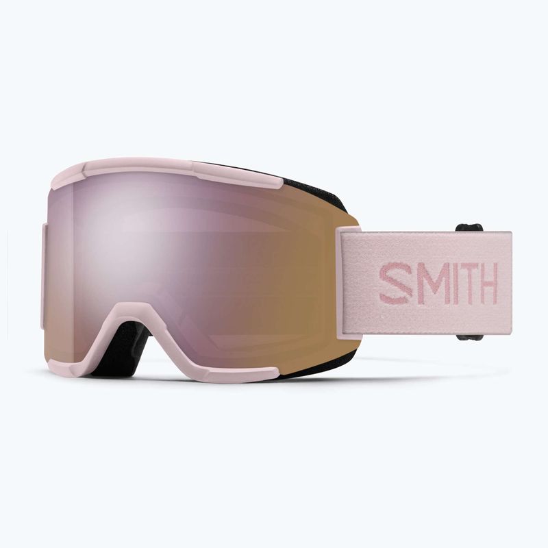 Skibrille Smith Squad carnation/chrp everyday rose gold mirror/clear 6