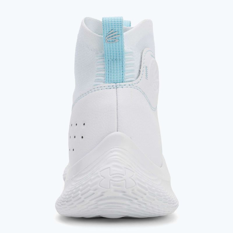 Under Armour CURRY 4 FLOTRO Basketball Schuhe weiß/stream/metallic silber 6