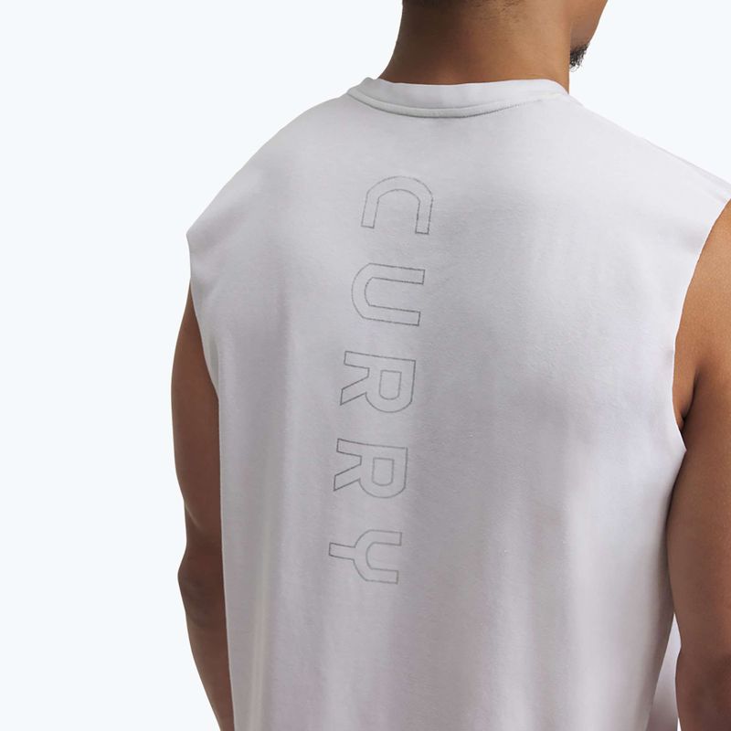 Basketball-Shirt Herren Under Armour Curry Tee white/black 3