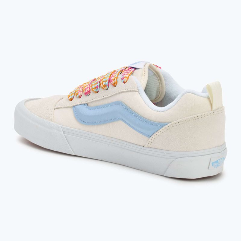Vans Knu Skool übergroße Spitze weiß/blaue Schuhe 3