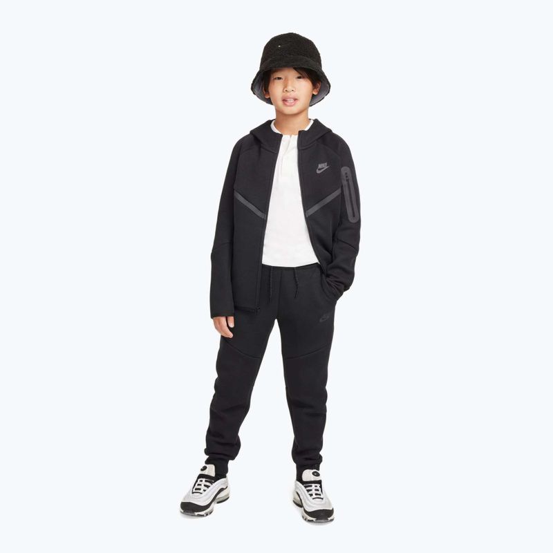 Kinder-Sweatshirt Nike Sportswear Tech Fleece Full Zip black/black/black 2