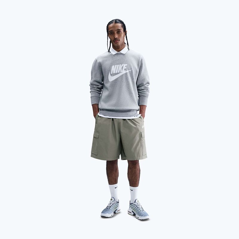 Herren Sweatshirt Nike Sportswear Club Graphic Fleece Crew dark grey heather/white 2