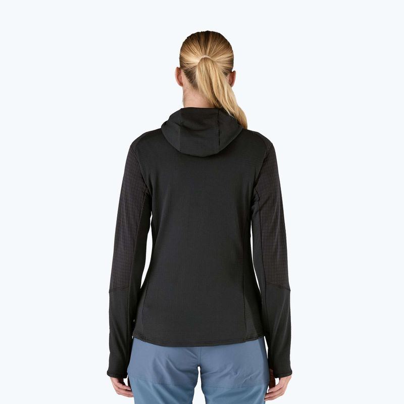 Damen Softshelljacke Patagonia R1 Hybrid Pullover Hoody schwarz 2