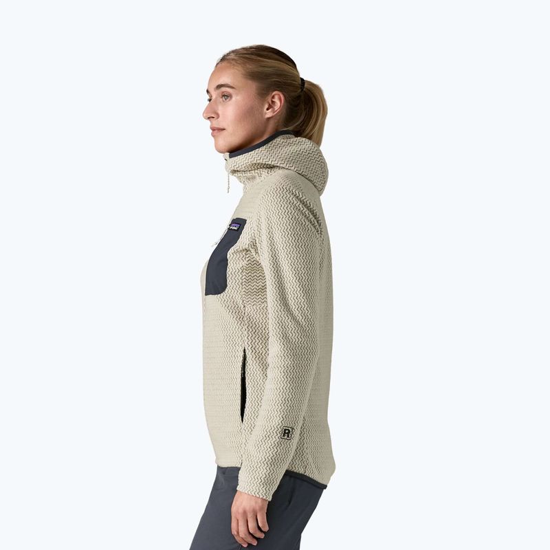 Patagonia R1 Air Full-Zip Fleece-Kapuzenpulli Wolle weiß 3