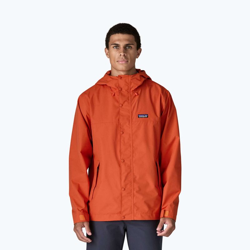 Herren-Regenjacke Patagonia Outdoor Everyday Rain coal orange