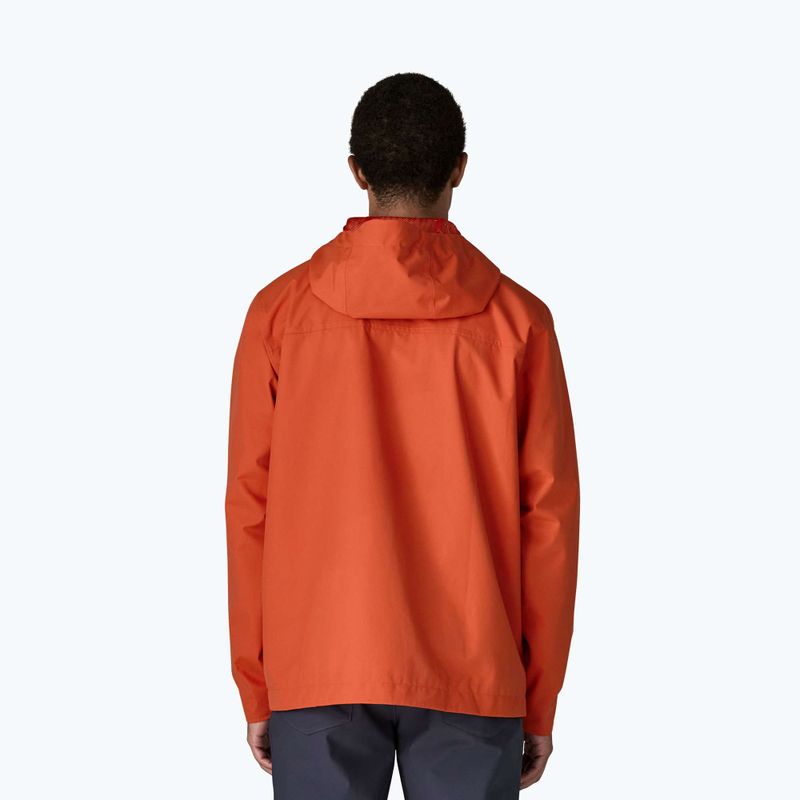 Herren-Regenjacke Patagonia Outdoor Everyday Rain coal orange 3